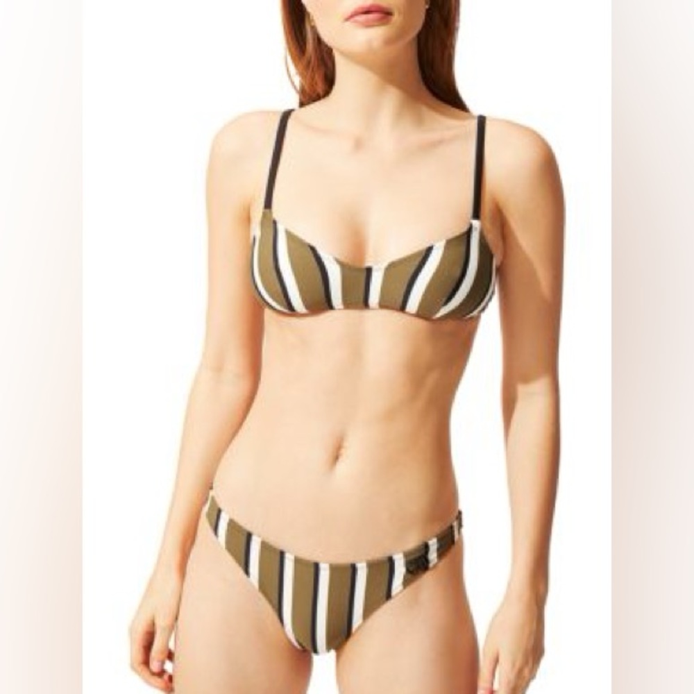 SOLID AND STRIPED The Rachel Striped Bikini Top + Bottom